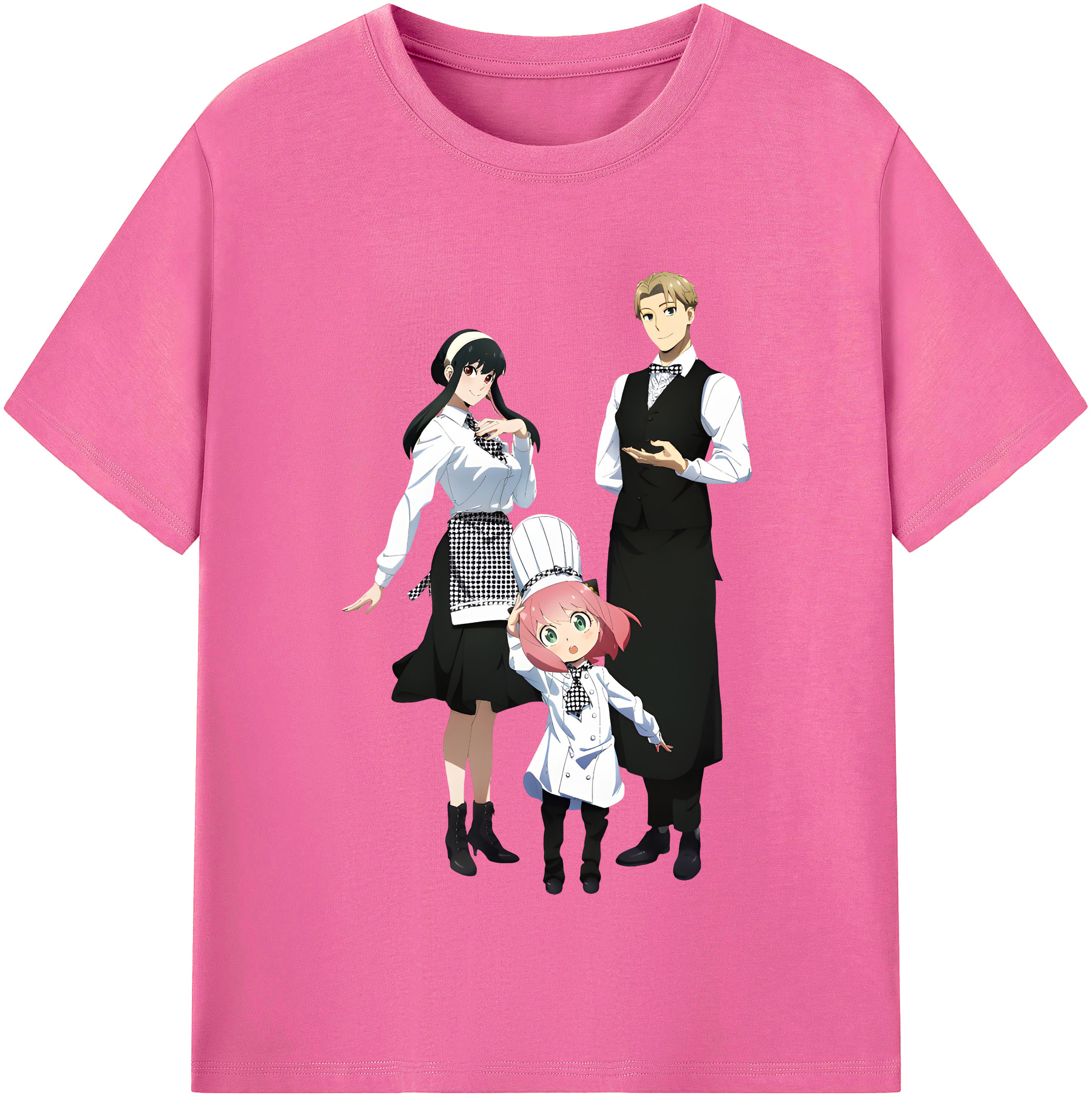 （画像用） SPY×FAMILY间谍家家酒 レディースカジュアルプリントTシャツ（綿100％）
